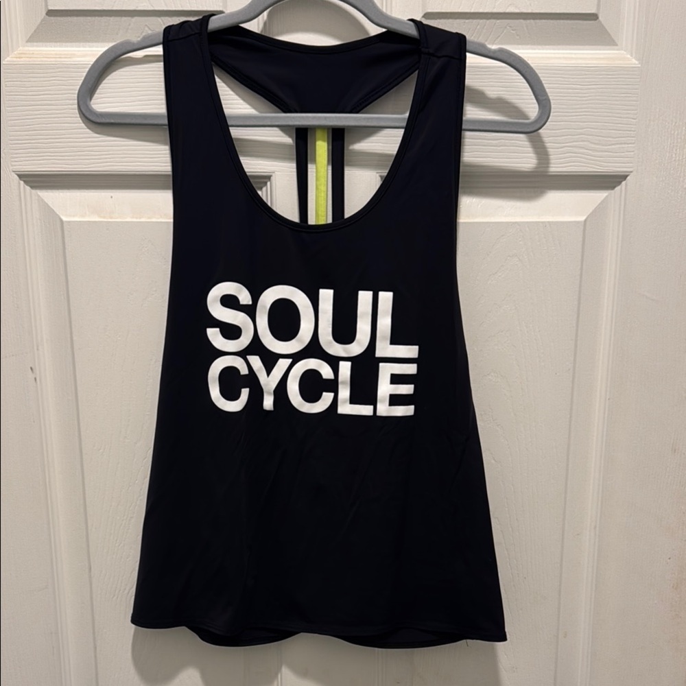 SoulCycle Black Crop Tank Top Sleeveless Relaxed‎